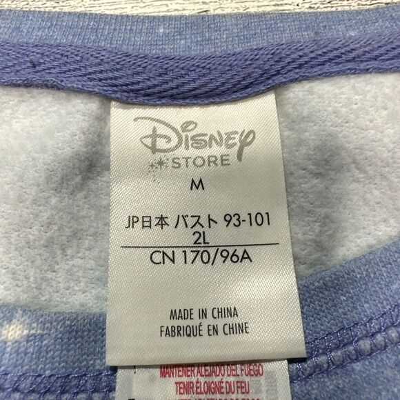 Star Wars Disney Sweatshirt Women Medium Lavender Sequin Spell Out Long Sleeve - Picture 7 of 12